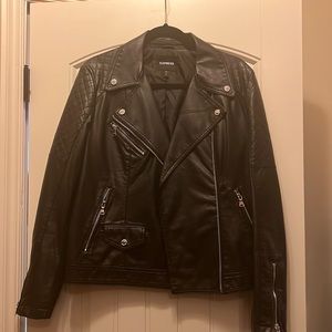 Express Size Large Black Moto Jacket.